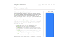Desktop Screenshot of easysqueezebox.com